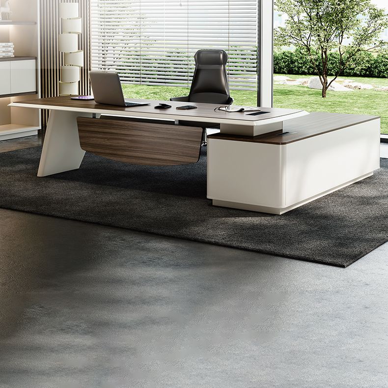 Piédestal Espresso Bureau exécutif artificiel Bureau de bureau moderne pour le bureau