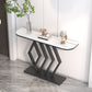 Mesa de consola de piedra contemporánea Mesa de sofá de consola de hierro para Hall
