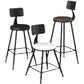 Modern Backrest Counter Stool Iron Cafe Bar Stool with Leather Cushion and Pedal Clearhalo 'Bar Furniture' 'Bar Stools' 'bar_stools' 'furn' 'furn_bar_stools' 'Furniture' 'furniture_bar_stools' 'Kitchen & Dining Furniture' 1200x1200_94516f0c-da59-4d06-8ce1-c431cafb5ca8