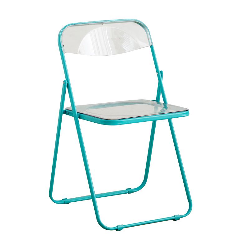 Style moderne pliant ouvrir des chaises de salle à manger sans bras en métal (ensemble de 4/8)