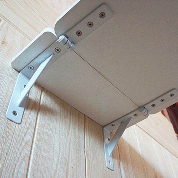 White Manufactured Wood Bistro Table Foldable Pub Table for Living Room Clearhalo 'Bar Furniture' 'Bar Tables' 'bar_tables' 'furn' 'furn_bar_tables' 'Furniture' 'Kitchen & Dining Furniture' 1200x1200_9452365c-c82a-4921-a243-62fe6ad8adc9