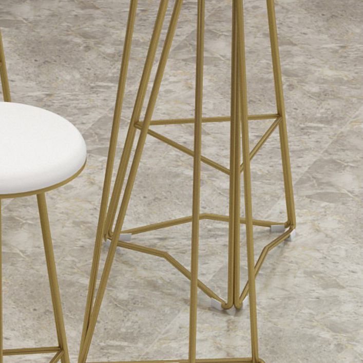 Glam Style Bar Table 42-inch Height Solid Wood Bistro Table for Living Room Clearhalo 'Bar Furniture' 'Bar Tables' 'bar_tables' 'furn' 'furn_bar_tables' 'Furniture' 'furniture_bar_tables' 'Kitchen & Dining Furniture' 1200x1200_945331ef-f762-4bd8-a458-6ac8e225e1b4