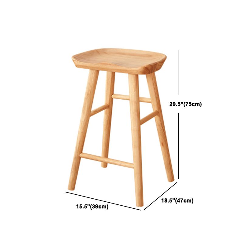 Mesa de barra de madera maciza rectangular de lujo Juego de mesa 1/2/3 piezas de mostrador con taburetes sin espalda