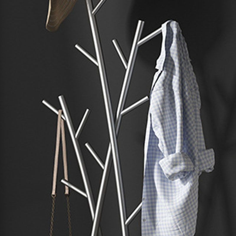 ステンレススチールコートラックフリーランディングコートラックラグジュアリーブランチホールスタンド