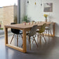 Rectangle Solid Wood Table with Double Pedestal Modern Dining Table for Restaurant Clearhalo 'Dining Tables & Seating' 'Dining Tables' 'dining_table' 'furn' 'furn_dining_table' 'Furniture' 'furniture_dining_table' 'Kitchen & Dining Furniture' 'kitchen' 'kitchen_dining_table' 1200x1200_9458c7d7-c8d3-41da-8b91-263692bce84b