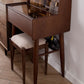 Modern Vanity Table and Stool Set Wooden and Glass With Drawer Vanity Desk Clearhalo 'Bedroom Furniture' 'furn' 'furn_makeup_vanities' 'Furniture' 'Makeup Vanities' 'makeup_vanities' 1200x1200_945bade2-761e-4562-b087-ed30bd22733c