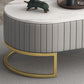 Supporto TV per TV Glam Marble da 16 pollici, console porta TV chiusa con cassetti