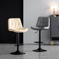 Swivel and Adjustable Bar Chair Modern Faux Leather Armless Bar Chair Clearhalo 'Bar Furniture' 'Bar Stools' 'bar_stools' 'furn' 'furn_bar_stools' 'Furniture' 'Kitchen & Dining Furniture' 1200x1200_945fd38d-6a99-45be-a61e-16807c5f0981