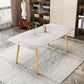 Rectangle Stone Dining Table Traditional Luxury Wood Tripod Base Dining Table Clearhalo 'Dining Tables & Seating' 'Dining Tables' 'dining_table' 'furn' 'furn_dining_table' 'Furniture' 'furniture_dining_table' 'Kitchen & Dining Furniture' 'kitchen' 'kitchen_dining_table' 1200x1200_94608672-d5a1-4379-89bc-ade9af2de6a8