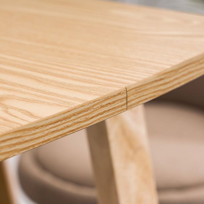 Tavolo da bar casual in stile industriale marrone chiaro, in legno di quercia, per negozio di tè al latte