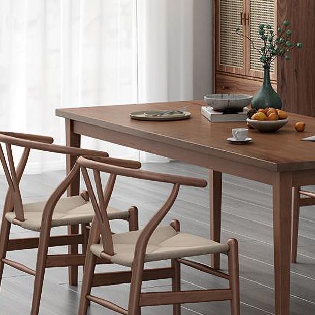 Modern 1/2/4/5 Pieces Rectangle Dining Set Solid Wood Kitchen Table with Chairs Clearhalo 'Dining Room Sets' 'Dining Tables & Seating' 'dining_room_set' 'furn' 'furn_dining_room_set' 'Furniture' 'furniture_dining_room_set' 'Kitchen & Dining Furniture' 'kitchen&dining_furn' 'kitchen' 1200x1200_946118b1-4f7e-4c8e-8681-1bd008924f52