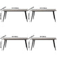 Simplicity Style Sintered Stone Dining Table 4 Legs Carbon Steel Base Rectangle Table for Home Clearhalo ' dining_table' 'Dining Tables & Seating' 'Dining Tables' 'furn' 'furn_dining_table' 'Furniture' 'furniture_dining_table' 'Kitchen & Dining Furniture' 'kitchen&dining_furn' 'kitchen' 'kitchen_dining_table' 1200x1200_9461ed3f-1d1a-42ef-9081-1629ca0ce4c8