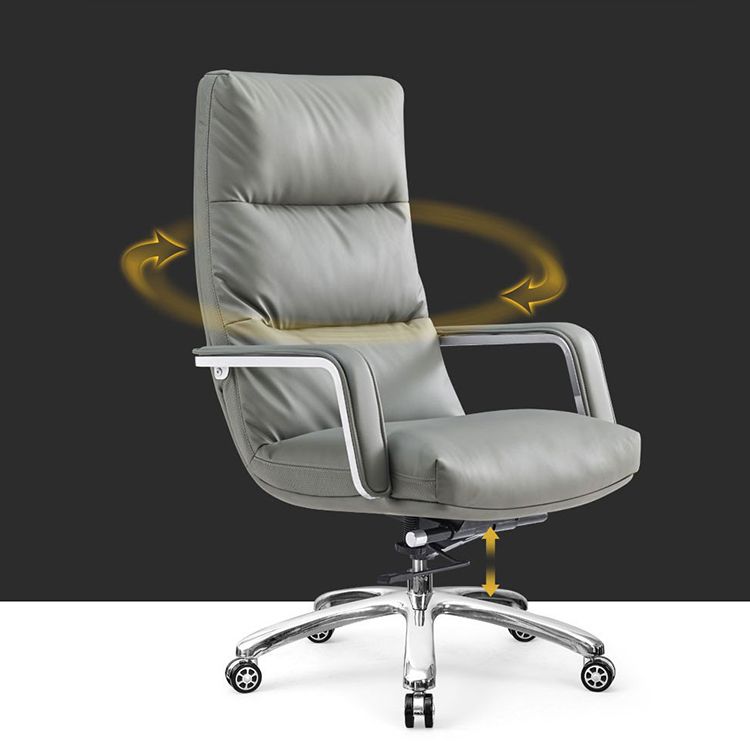 Modern Desk Chair Leather Ergonomic Computer Chair High-Back Chair with Wheels Clearhalo 'furn' 'furn_office_chair' 'Furniture' 'Office Chairs' 'Office Furniture' 'office_chair' 1200x1200_94624ec8-9de0-4c1a-be63-5fe25e024a46