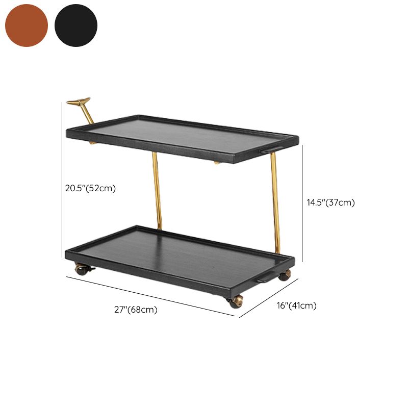 Solid Wood Sofa Side Accent Table with Shelf Rectangular Living Room Double Tier Clearhalo 'Coffee & Accent Tables' 'End & Side Tables' 'end_side_tables' 'furn' 'furn_end_side_tables' 'Furniture' 'Living Room Furniture' 1200x1200_9464155c-405a-48af-ac3b-3e6a37dabde9