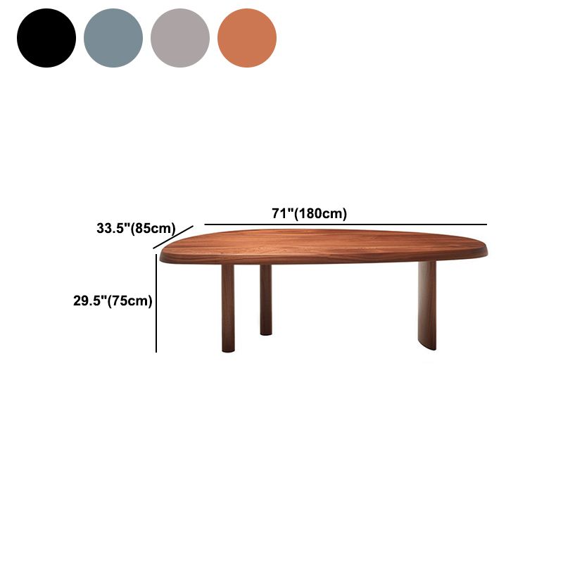 Solid Wood Dining Table Free Form Furniture for Home with Tripod Base Clearhalo 'Dining Tables & Seating' 'Dining Tables' 'dining_table' 'furn' 'furn_dining_table' 'Furniture' 'furniture_dining_table' 'Kitchen & Dining Furniture' 'kitchen' 'kitchen_dining_table' 1200x1200_94647be5-6688-499a-9728-a36433634f04