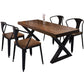 Industrial Style Solid Wood Top Dining Room Set with 4 Legs Table Dining Table Furniture Clearhalo 'Dining Room Sets' 'Dining Tables & Seating' 'dining_room_set' 'furn' 'furn_dining_room_set' 'Furniture' 'furniture_dining_room_set' 'Kitchen & Dining Furniture' 'kitchen&dining_furn' 'kitchen' 1200x1200_94652c2d-a229-4e7a-a17e-fe4b057dd545