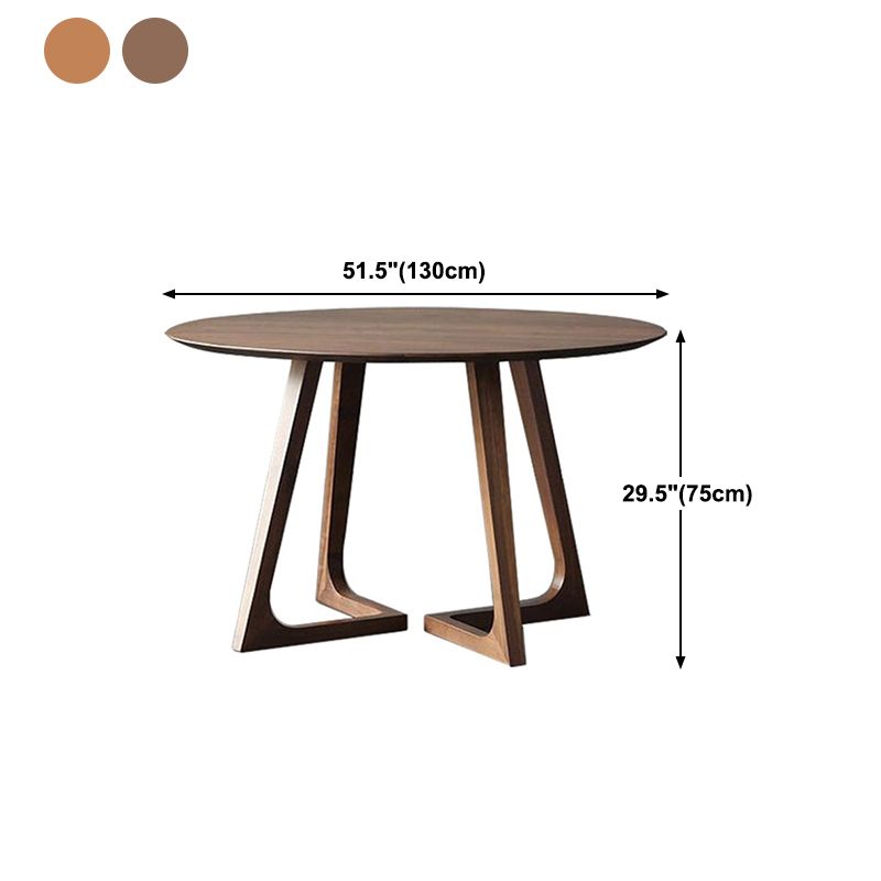 Modern Pine Wood Table for Restaurant Dining Table with Double Wood Pedestal Clearhalo 'Dining Tables & Seating' 'Dining Tables' 'dining_table' 'furn' 'furn_dining_table' 'Furniture' 'Kitchen & Dining Furniture' 1200x1200_946673d9-36cf-4ddf-a8ce-eaf285874c4b
