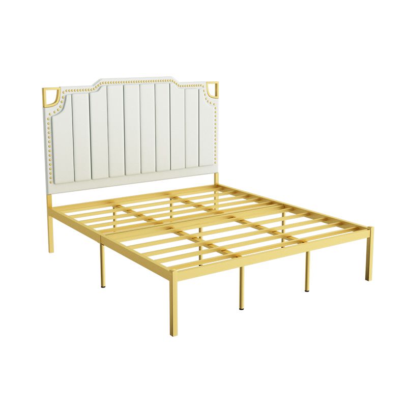 Getapte bedpaneel lederen hoofdeinde draadgrid frame, 45.27 "H