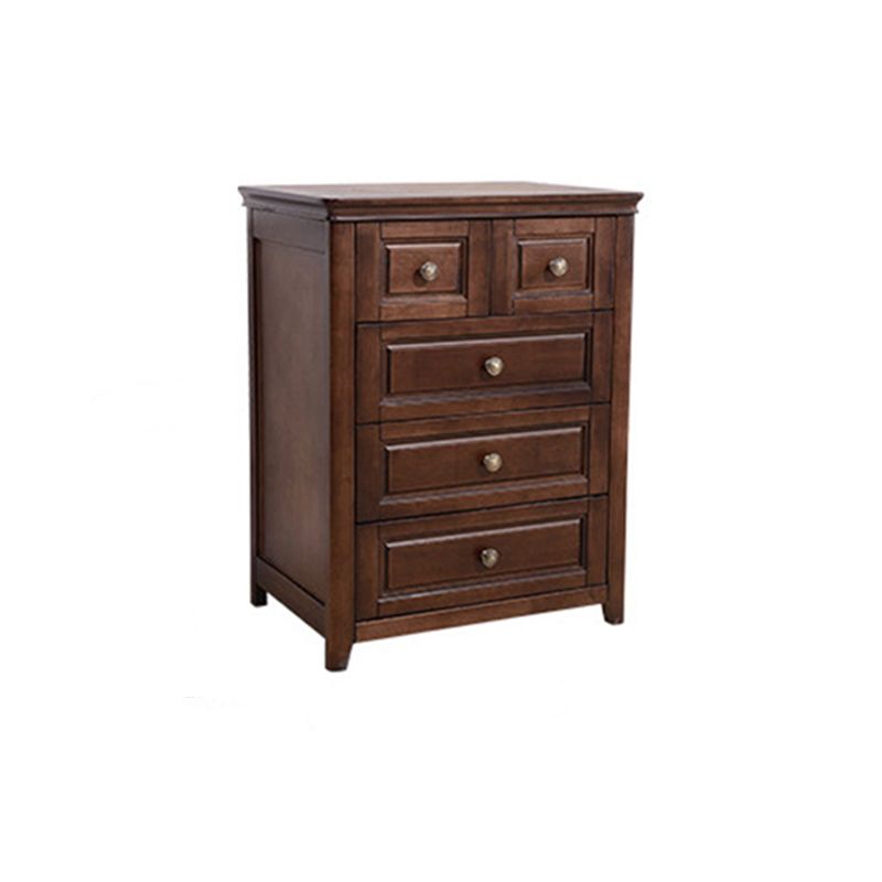 Mid-Century Modern Solid Wood Accent Chest with Drawers in Brown Clearhalo 'Cabinets & Chests' 'cabinets_chests' 'furn' 'furn_cabinets_chests' 'Furniture' 'Living Room Furniture' 1200x1200_946b7872-3af1-42ad-8c38-00e5c5e87e8c