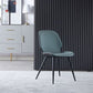 Armless Kitchen Dining Side Chair Industrial Wingback Side Chair