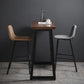 1/2/3 pièces Industrial Iron-Bar Table Table Recangangle Bistro Set with Pine Wood Top