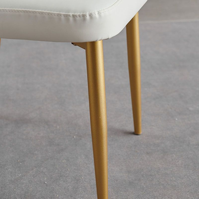 Scandinavian Style Solid Back Armless Dining Chair Upholstered Dining Side Chair Clearhalo ' kitchen&dining_furn' 'Dining Chairs' 'Dining Tables & Seating' 'dining_chair' 'furn' 'furn_dining_chair' 'Furniture' 'furniture_dining_chair' 'Kitchen & Dining Furniture' 'kitchen' 1200x1200_94719dc8-2013-4bf1-8d06-04ca159b4f61