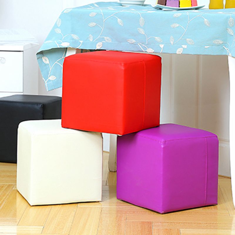 Modern Color Block Square Cube Water Resistant Storage Ottoman Clearhalo 'furn' 'furn_ottomans_poufs' 'Furniture' 'Living Room Furniture' 'Ottomans & Poufs' 'ottomans_poufs' 1200x1200_9473c3b3-f3a1-4d07-a45a-15b9017dcb69