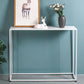 Iron Modern Console Table 31.5-inch Tall End Table with Frame Base Clearhalo 'Console Tables' 'console_tables' 'Entry & Mudroom Furniture' 'furn' 'furn_console_tables' 'Furniture' 1200x1200_9473df64-ed08-4760-ab4b-685c86d68bfc