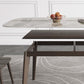 Table à manger de style moderne table de pierre entrée avec base en bois