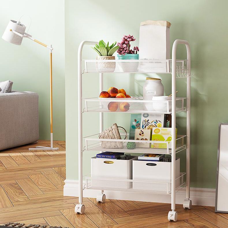 Industrial Metal Etagere Bookshelf Vertical Open Bookcase with Caster Wheels Clearhalo 'Bookcases' 'furn' 'furn_bookcases' 'Furniture' 'furniture_bookcases' 'Office Furniture' 1200x1200_9475b078-f289-49a7-bfa3-0ba0de221514