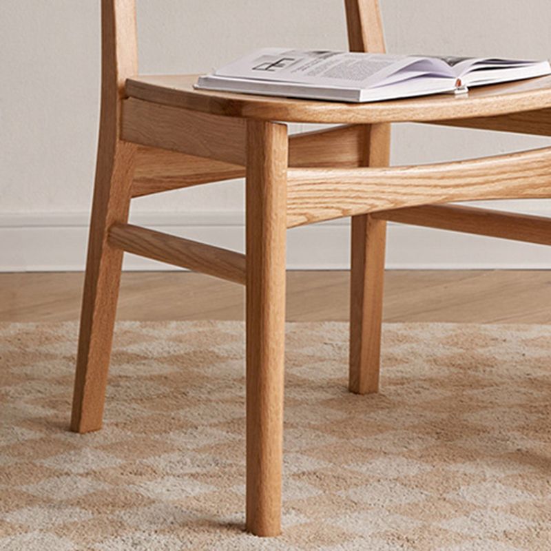 Holz moderne offene armlose Esstühle (2/4/6/8)