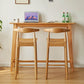 Contemporary Rectangle Solid Wood Bistro Bar Desk for Living Room