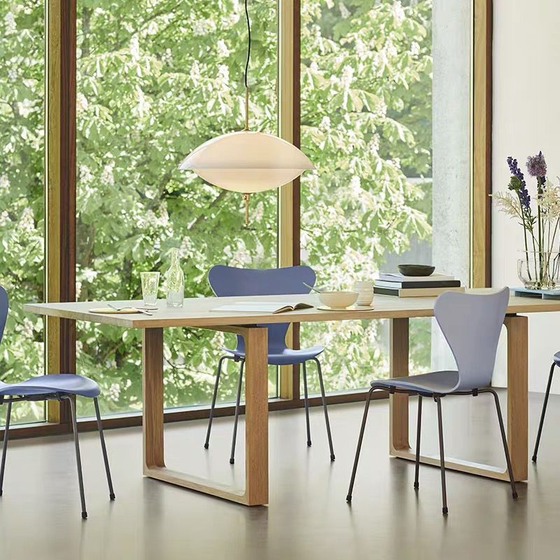 Solid Wood Contemporary Rectangular Table Wood Top Dining Table with Sled Base Clearhalo ' dining_table' 'Dining Tables & Seating' 'Dining Tables' 'furn' 'furn_dining_table' 'Furniture' 'furniture_dining_table' 'Kitchen & Dining Furniture' 'kitchen&dining_furn' 'kitchen' 'kitchen_dining_table' 1200x1200_9476a8eb-fb42-48d8-8bec-47a3bbf2b252