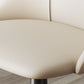 Luxurious Upholstered Armless Chair Leather Chair with Metal Base for Dining Room