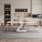 Nordic 1/4/5/7 Pieces Rectangle Dining Set Sintered Stone Top Dinette Table Set Clearhalo 'Dining Room Sets' 'Dining Tables & Seating' 'dining_room_set' 'furn' 'furn_dining_room_set' 'Furniture' 'Kitchen & Dining Furniture' 1200x1200_947a30b2-54ea-4c20-aef3-c3a97efa84bf