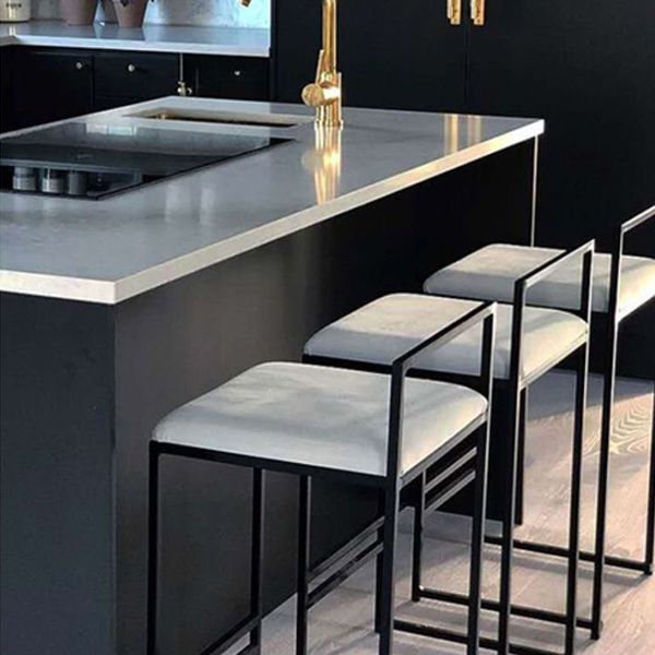 Industrial Low Back Stool Rectangle Upholstered Bar Stools for Living Room Clearhalo 'Bar Furniture' 'Bar Stools' 'bar_stools' 'furn' 'furn_bar_stools' 'Furniture' 'Kitchen & Dining Furniture' 1200x1200_947ab959-03e5-4008-89a2-fe7ab1fffc66