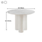 Round Pedestal Base Dining Site Table Modern Dinette Table for Indoor Clearhalo ' dining_table' 'Dining Tables & Seating' 'Dining Tables' 'furn' 'furn_dining_table' 'Furniture' 'furniture_dining_table' 'Kitchen & Dining Furniture' 'kitchen&dining_furn' 'kitchen' 'kitchen_dining_table' 1200x1200_947c75df-b935-47c1-aa3d-909a472e0f5f