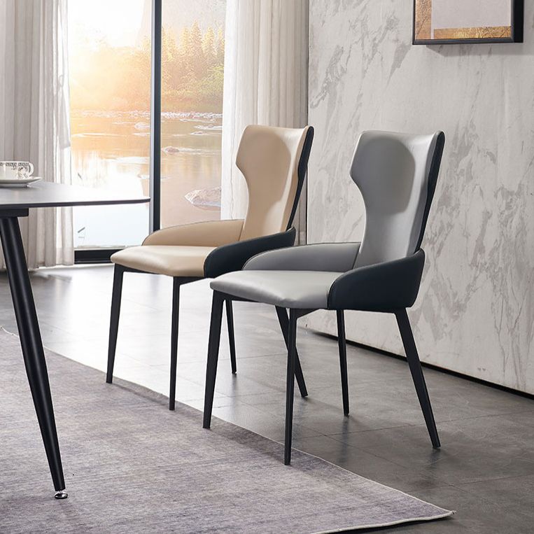 Hedendaagse stijl metalen stoelen armstoelen voor keuken met metalen benen