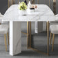 Traditional Luxury Dining Table Rectangle Sintered Stone White Dining Table for Dinning Room Clearhalo ' dining_table' 'Dining Tables & Seating' 'Dining Tables' 'furn' 'furn_dining_table' 'Furniture' 'furniture_dining_table' 'Kitchen & Dining Furniture' 'kitchen&dining_furn' 'kitchen' 'kitchen_dining_table' 1200x1200_947d27da-2b77-4014-b8dd-a3b1eef27978