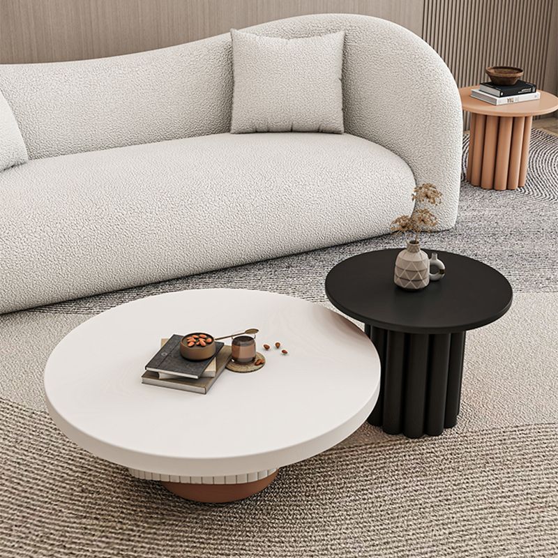 Pedestal Round Coffee Table Set Modern Minimalist Cocktail Table Clearhalo 'Coffee & Accent Tables' 'Coffee Tables' 'coffee_tables' 'furn' 'furn_coffee_tables' 'Furniture' 'Living Room Furniture' 1200x1200_947df920-3f96-429b-8044-109242970681