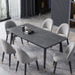 Contemporary Sintered Stone Top Dining Room Set with Rectangle Shape Dining Set for Kitchen Clearhalo 'Dining Room Sets' 'Dining Tables & Seating' 'dining_room_set' 'furn' 'furn_dining_room_set' 'Furniture' 'furniture_dining_room_set' 'Kitchen & Dining Furniture' 'kitchen&dining_furn' 'kitchen' 1200x1200_947e211f-036c-49ef-88f0-d35ecd1eba9a
