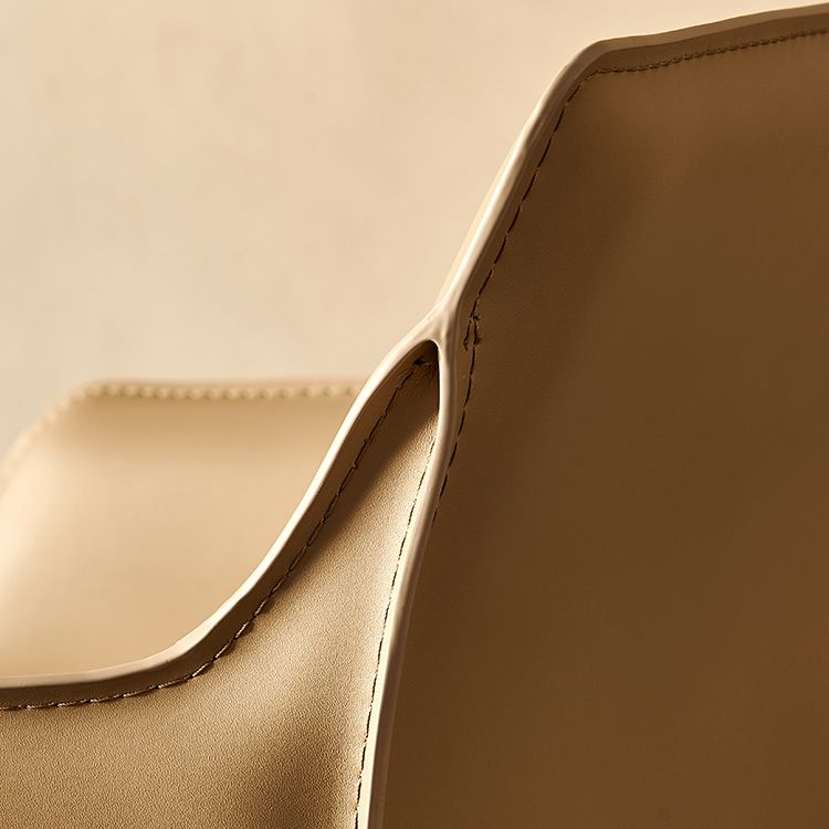 Silla de comedor tapizada para la silla de cuero de cuero para casa para casa