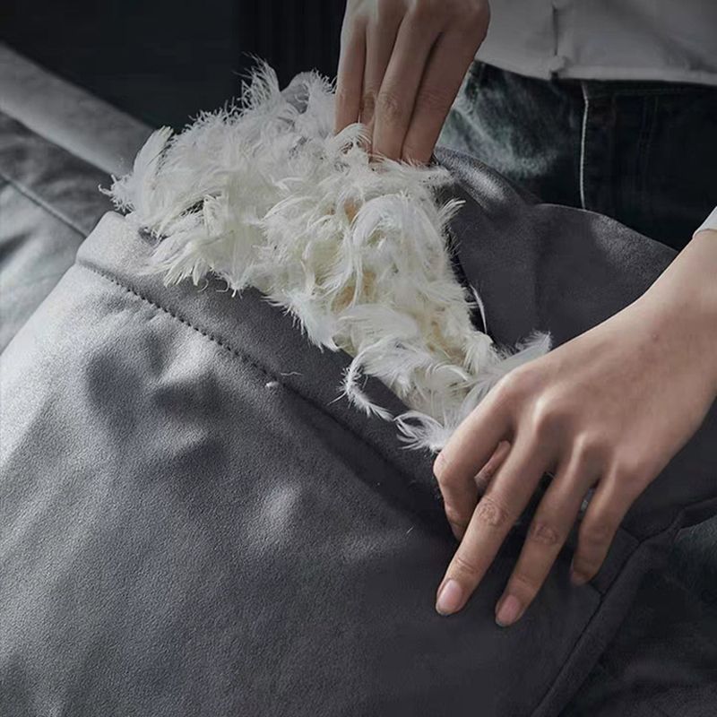 フェイクレザータフテッドコンテンポラリーフレアアームステイン耐性ソファソファ