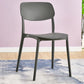 Scandinavian Stackable Armless Dining Chairs Plastic Open Back Dining Side Chair Clearhalo 'Dining Chairs' 'Dining Tables & Seating' 'dining_chair' 'furn' 'furn_dining_chair' 'Furniture' 'Kitchen & Dining Furniture' 1200x1200_94840f05-e859-4bd3-89b1-becaa8a4bd94