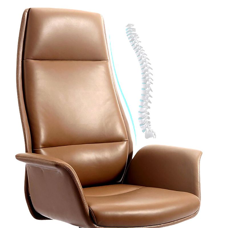 Silla ejecutiva de cuero moderna Silla ergonómica de gerentes para oficina