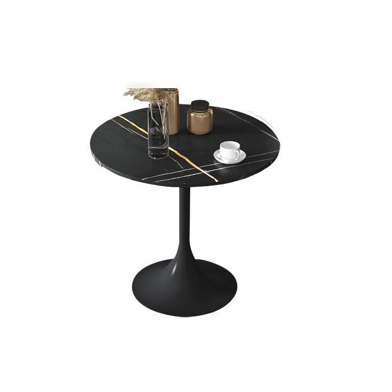 Glam Style Sintered Stone Black Dining Room Set with Round Table Formal Dining Table Furniture Clearhalo 'Dining Room Sets' 'Dining Tables & Seating' 'dining_room_set' 'furn' 'furn_dining_room_set' 'Furniture' 'furniture_dining_room_set' 'Kitchen & Dining Furniture' 'kitchen&dining_furn' 'kitchen' 1200x1200_94846cc0-e810-4937-b69e-3a69d1f8fb73