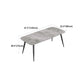 Rectangle Grey Tone Dining Table Sintered Stone Table Simplicity with 4 Legs Clearhalo 'Dining Tables & Seating' 'Dining Tables' 'dining_table' 'furn' 'furn_dining_table' 'Furniture' 'furniture_dining_table' 'Kitchen & Dining Furniture' 1200x1200_948482eb-5e75-4b16-8c33-bf1c412c320b