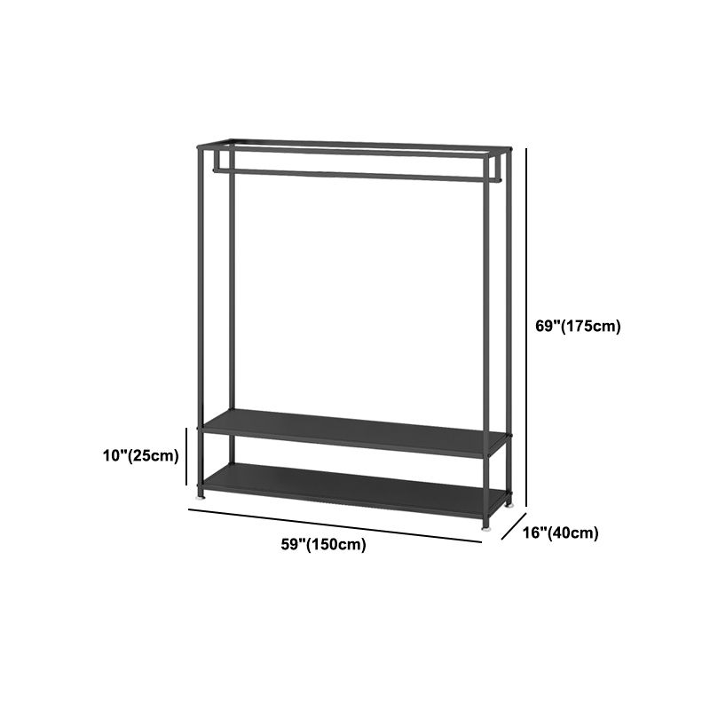 Eenvoudige hal boominvoerway metalen zwarte hal staan ​​stabiele zaalstandaard