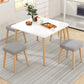 Modern 1/5 Pieces Dining Set Geometry Wood Dining Table for Dining Room Clearhalo 'Dining Room Sets' 'Dining Tables & Seating' 'dining_room_set' 'furn' 'furn_dining_room_set' 'Furniture' 'furniture_dining_room_set' 'Kitchen & Dining Furniture' 'kitchen&dining_furn' 'kitchen' 1200x1200_9488f19a-1996-41d9-a0b5-9cbfde986f83