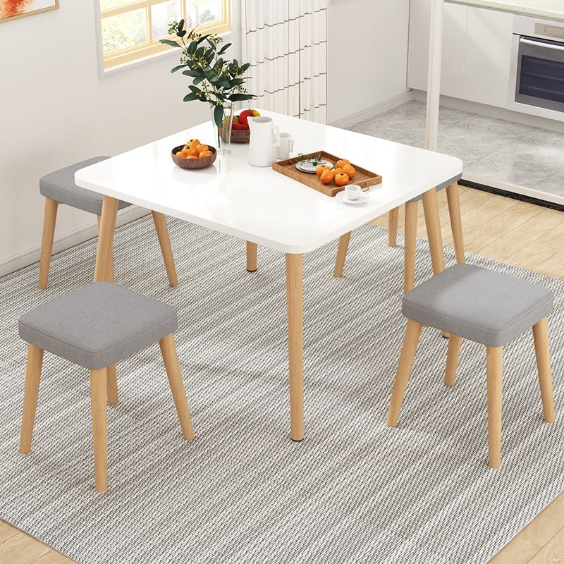 Modern 1/5 Pieces Dining Set Geometry Wood Dining Table for Dining Room Clearhalo 'Dining Room Sets' 'Dining Tables & Seating' 'dining_room_set' 'furn' 'furn_dining_room_set' 'Furniture' 'furniture_dining_room_set' 'Kitchen & Dining Furniture' 'kitchen&dining_furn' 'kitchen' 1200x1200_9488f19a-1996-41d9-a0b5-9cbfde986f83